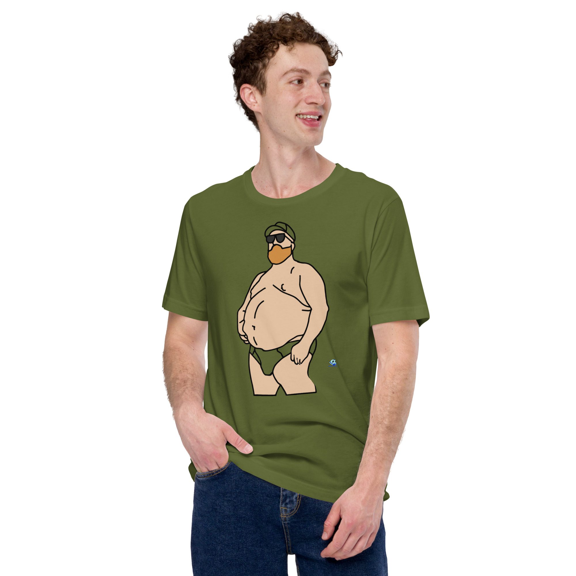 Short Sleeve Tee - Chub in Hat - Image 6