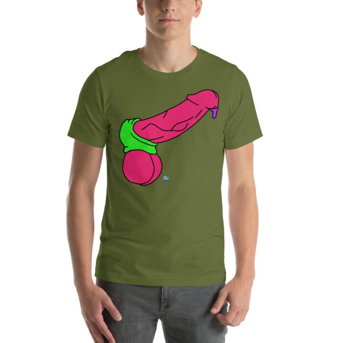 Short Sleeve Tee - Pop Art Cock and Ball Stretcher - Image 32