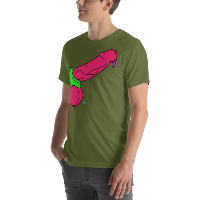 Short Sleeve Tee - Pop Art Cock and Ball Stretcher - Image 35