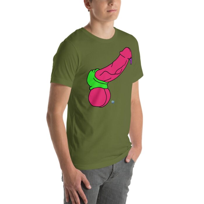 Short Sleeve Tee - Pop Art Cock and Ball Stretcher - Image 37