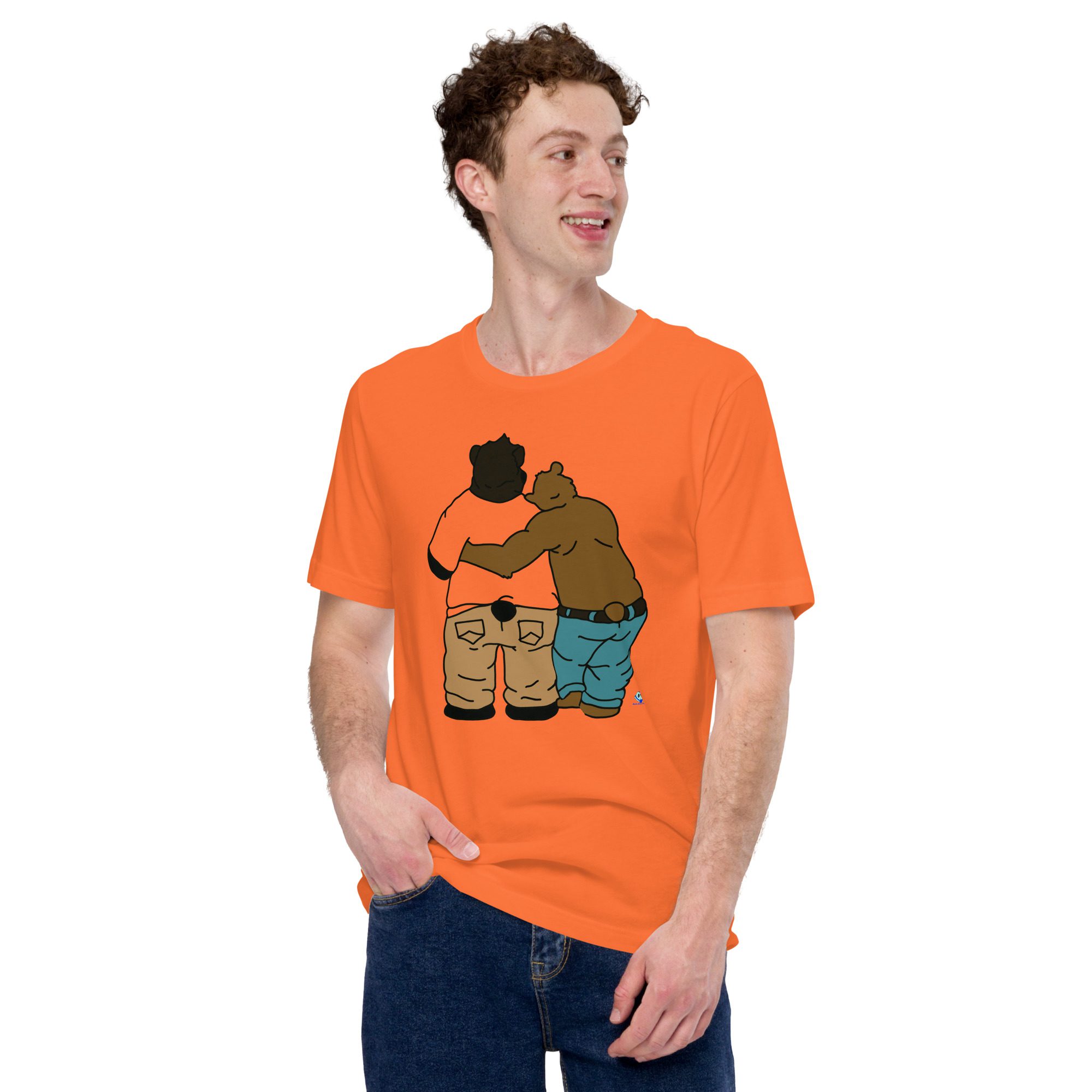 Short Sleeve Tee - Two Bears from Behind - Image 12