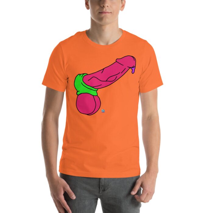 Short Sleeve Tee - Pop Art Cock and Ball Stretcher - Image 55