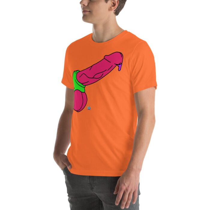 Short Sleeve Tee - Pop Art Cock and Ball Stretcher - Image 58