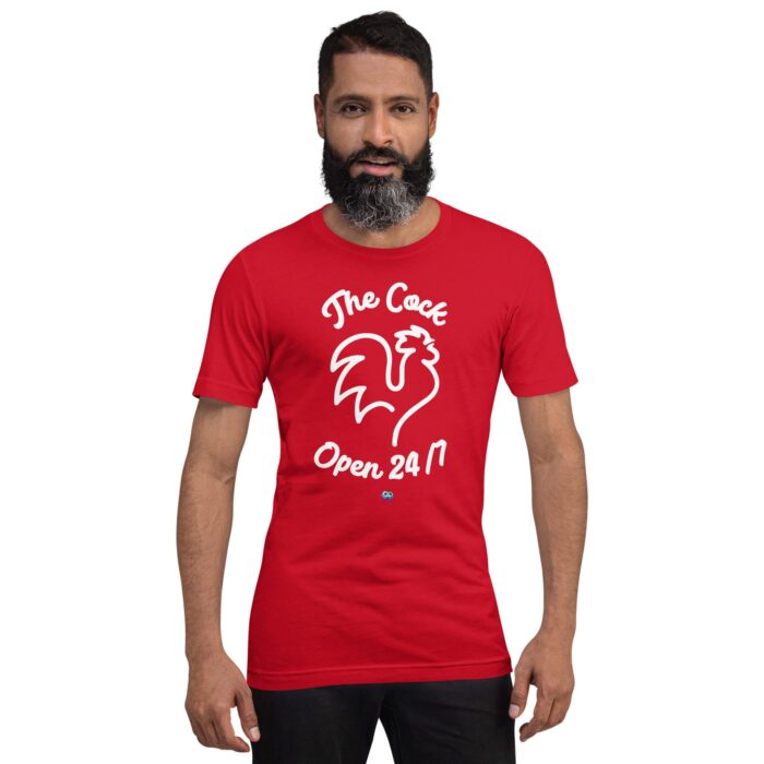Short Sleeve Tee - The Cock Open 24/7 - Image 2