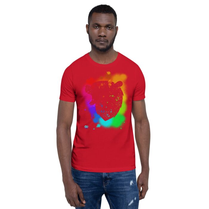 Short Sleeve Tee - Bear Paint Rainbow - Image 4