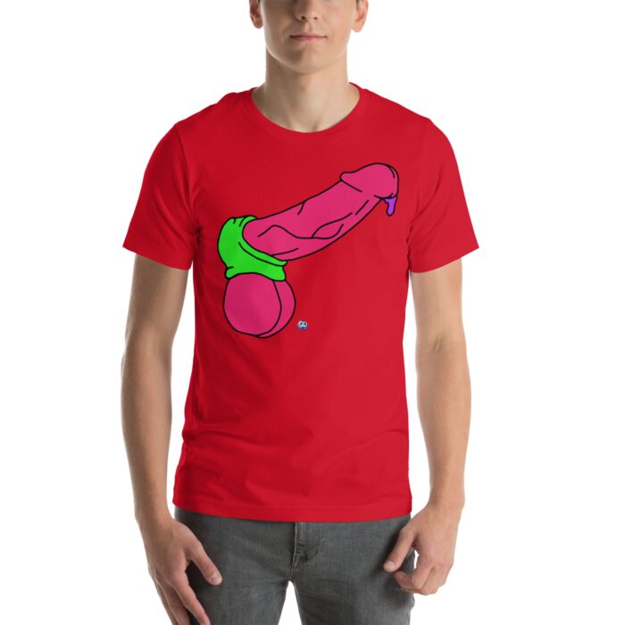 Short Sleeve Tee - Pop Art Cock and Ball Stretcher - Image 14