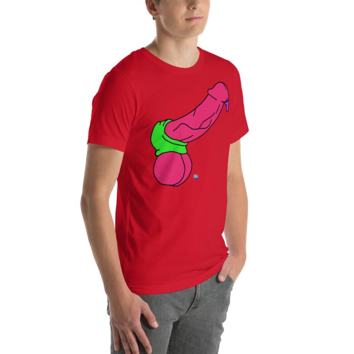 Short Sleeve Tee - Pop Art Cock and Ball Stretcher - Image 19