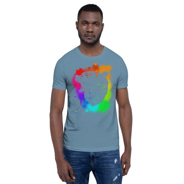 Short Sleeve Tee - Bear Paint Rainbow - Image 10