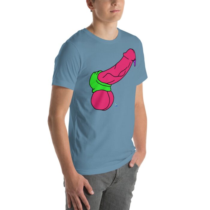 Short Sleeve Tee - Pop Art Cock and Ball Stretcher - Image 54
