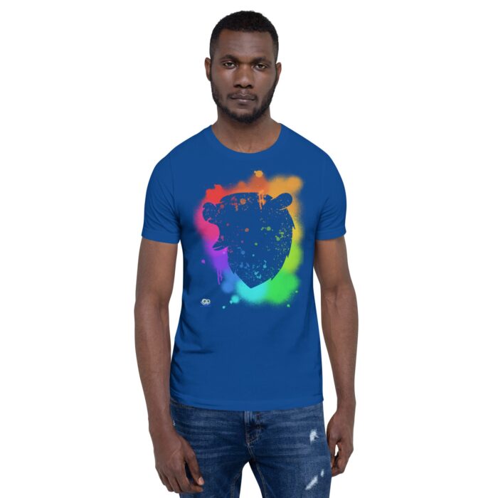 Short Sleeve Tee - Bear Paint Rainbow - Image 5