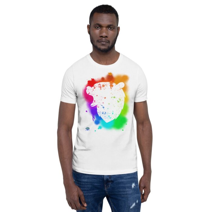 Short Sleeve Tee - Bear Paint Rainbow - Image 14