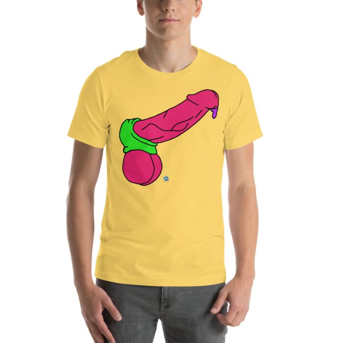 Short Sleeve Tee - Pop Art Cock and Ball Stretcher - Image 79