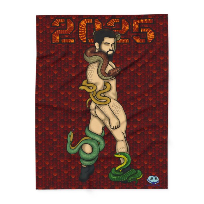 Arctic Fleece Blanket - Year of the Snake - Image 5