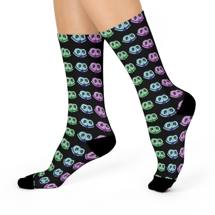 Crew Socks - Little Rainbow Butts - Image 2