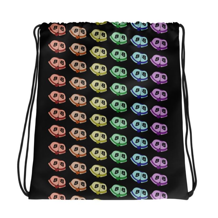 Drawstring bag - 2 Sided Print - Little Rainbow Butts