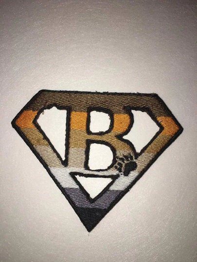 Iron On Patch - Gay Bear Pride Super-Bear Logo