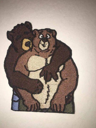 Iron On Patch - Two Gay Bears in Love
