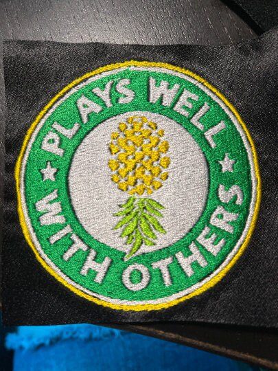 Iron On Patch - Upside Down Pineapple swingers patch