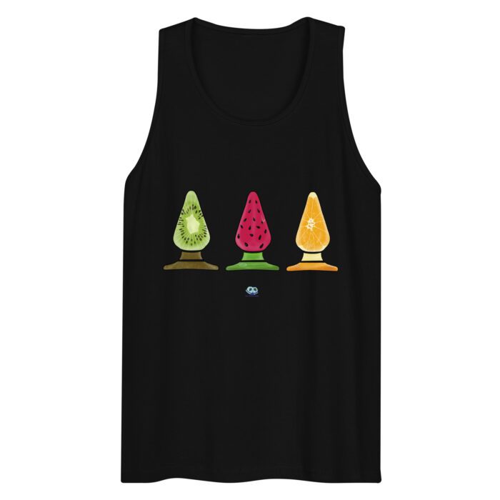 Men’s premium tank top - Fruity Butt Plugs - Image 2