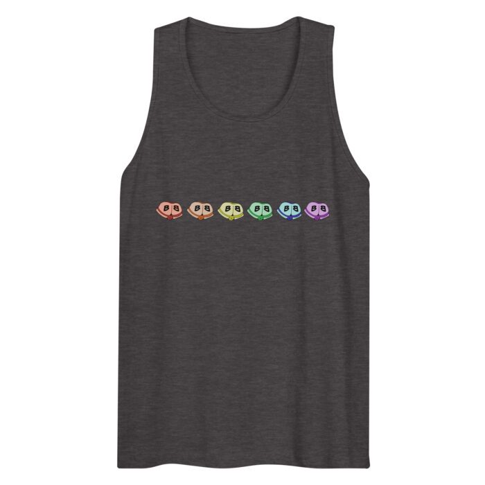 Men’s premium tank top - Little Rainbow Butts - Image 5