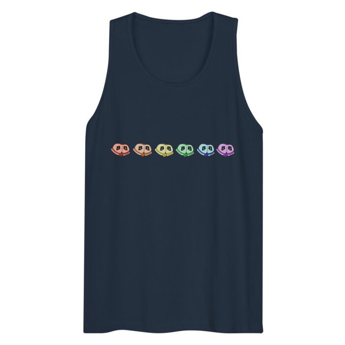Men’s premium tank top - Little Rainbow Butts - Image 4