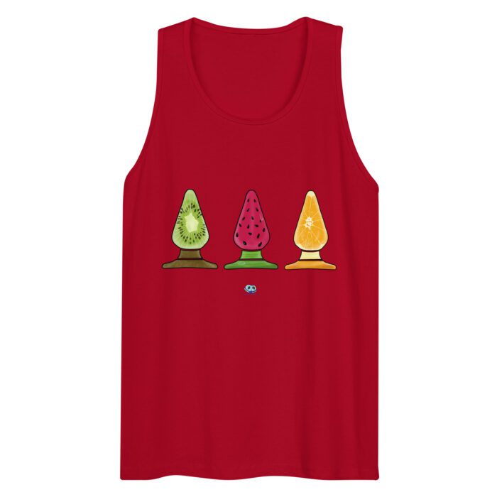 Men’s premium tank top - Fruity Butt Plugs - Image 4