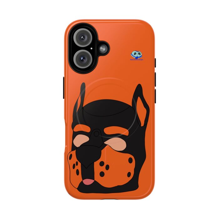 Tough Magnetic iPhone Cases - Pup Mask (Orange) - Image 31