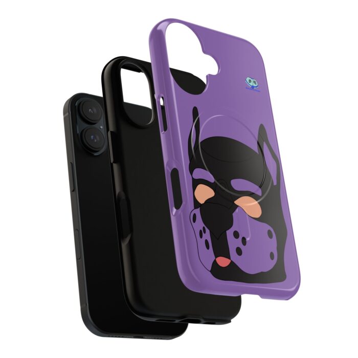 Tough Magnetic iPhone Cases - Pup Mask (Purple) - Image 33