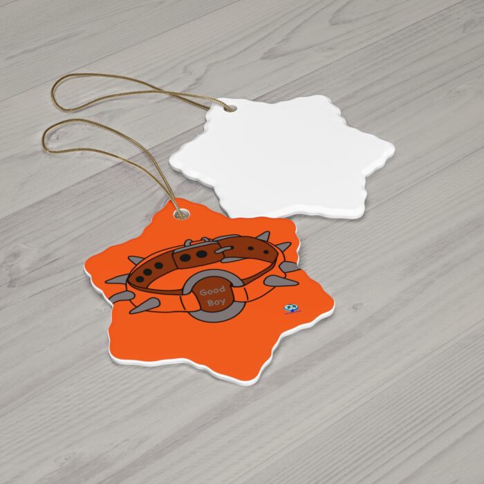 Ceramic Ornament - Spiked Collar (Orange) - Image 5