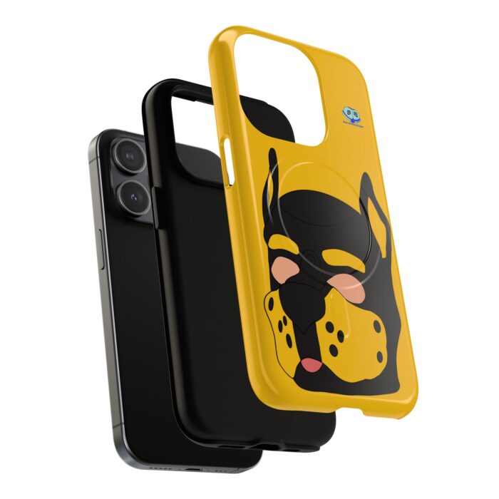 Tough Magnetic iPhone Cases - Pup Mask (Yellow) - Image 6