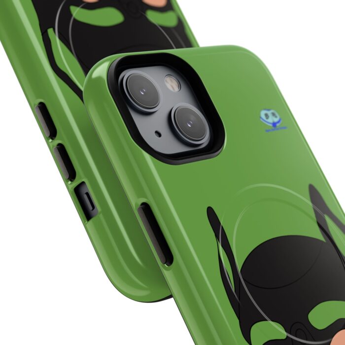 Tough Magnetic iPhone Cases - Pup Mask (Green) - Image 14