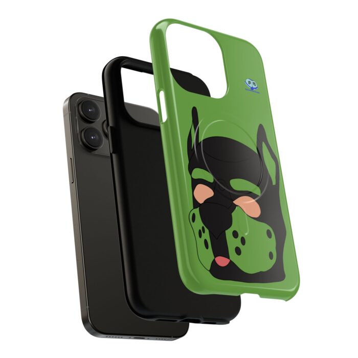 Tough Magnetic iPhone Cases - Pup Mask (Green) - Image 24