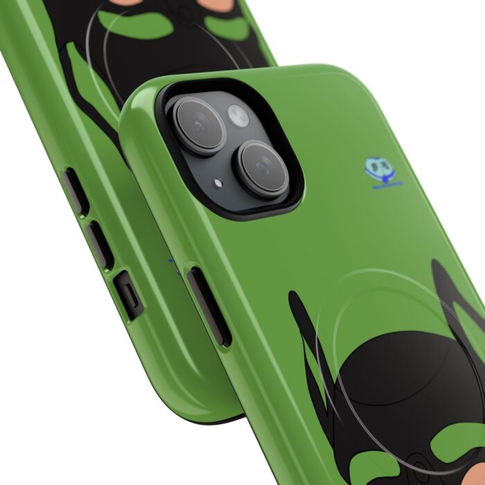 Tough Magnetic iPhone Cases - Pup Mask (Green) - Image 8