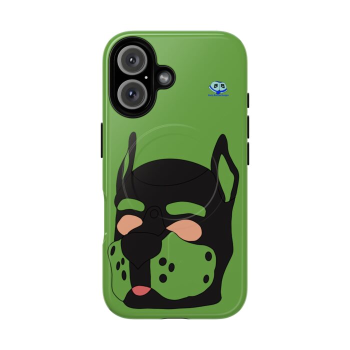 Tough Magnetic iPhone Cases - Pup Mask (Green) - Image 31