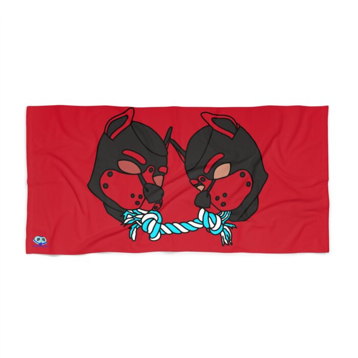 Beach Towel - Tug of War (Red)