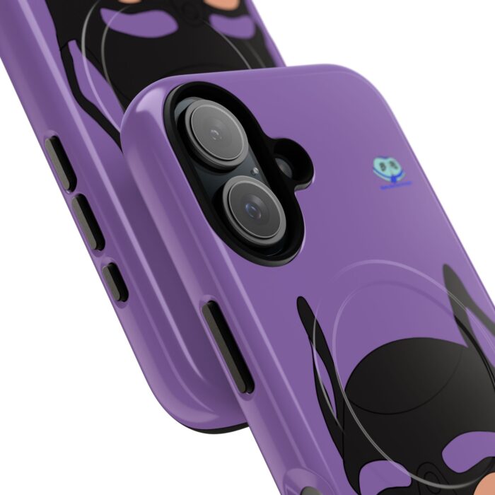 Tough Magnetic iPhone Cases - Pup Mask (Purple) - Image 32