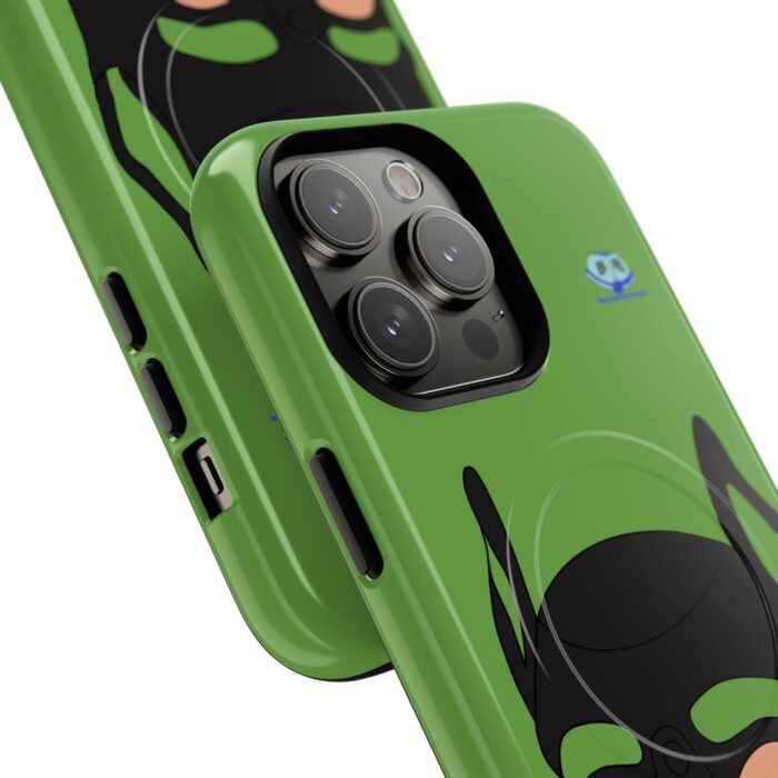 Tough Magnetic iPhone Cases - Pup Mask (Green) - Image 23