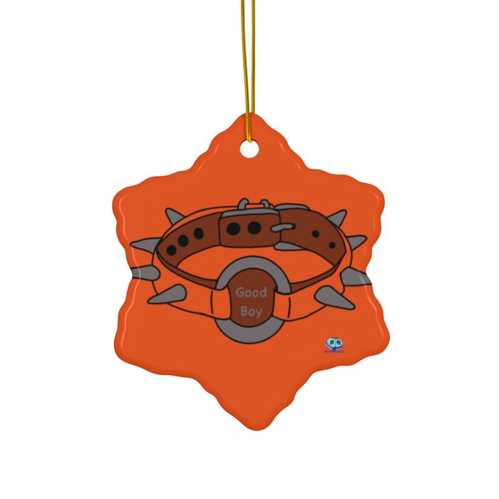Ceramic Ornament - Spiked Collar (Orange) - Image 4