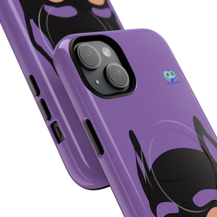 Tough Magnetic iPhone Cases - Pup Mask (Purple) - Image 8