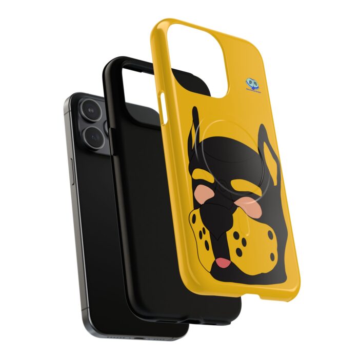 Tough Magnetic iPhone Cases - Pup Mask (Yellow) - Image 12