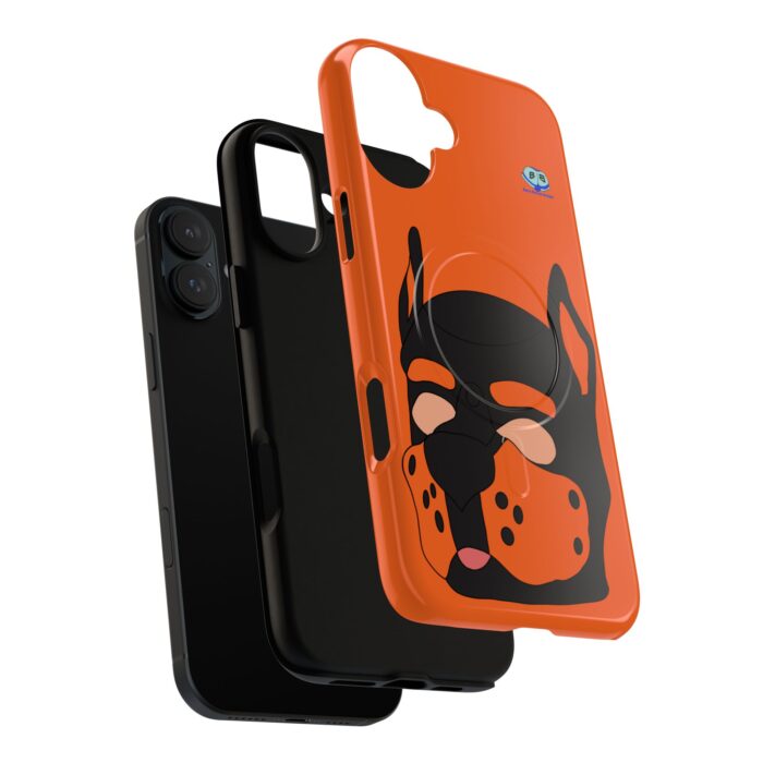 Tough Magnetic iPhone Cases - Pup Mask (Orange) - Image 36