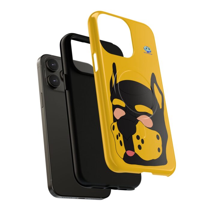 Tough Magnetic iPhone Cases - Pup Mask (Yellow) - Image 24