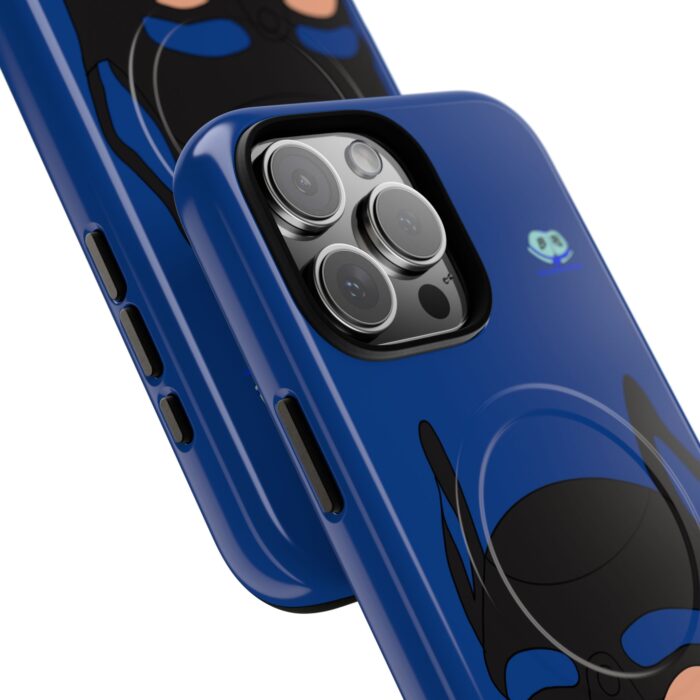 Tough Magnetic iPhone Cases - Pup Mask (Blue) - Image 29