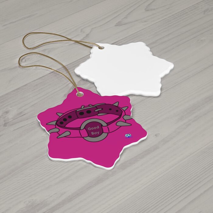 Ceramic Ornament - Spiked Collar (Pink) - Image 5