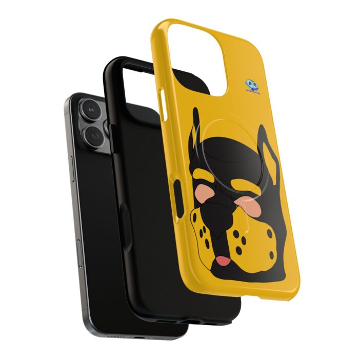 Tough Magnetic iPhone Cases - Pup Mask (Yellow) - Image 30