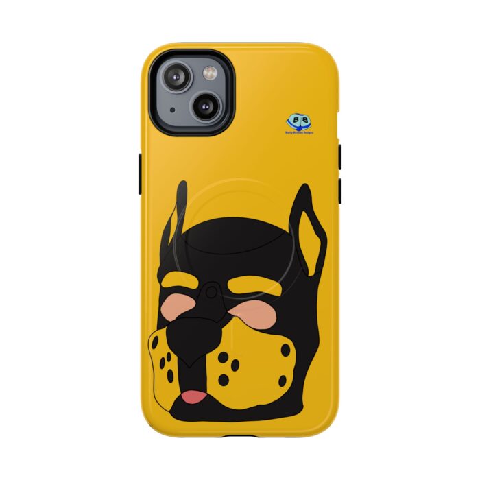 Tough Magnetic iPhone Cases - Pup Mask (Yellow) - Image 19