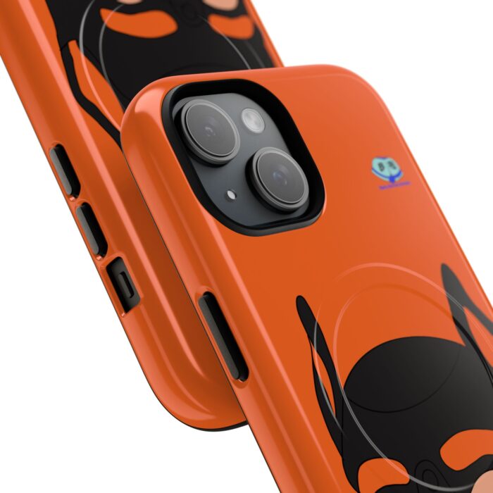 Tough Magnetic iPhone Cases - Pup Mask (Orange) - Image 2
