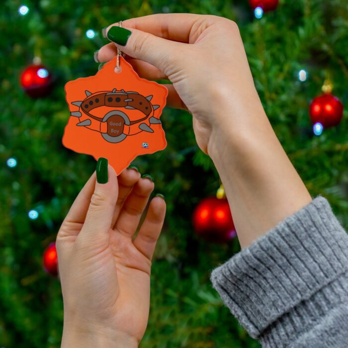 Ceramic Ornament - Spiked Collar (Orange) - Image 6