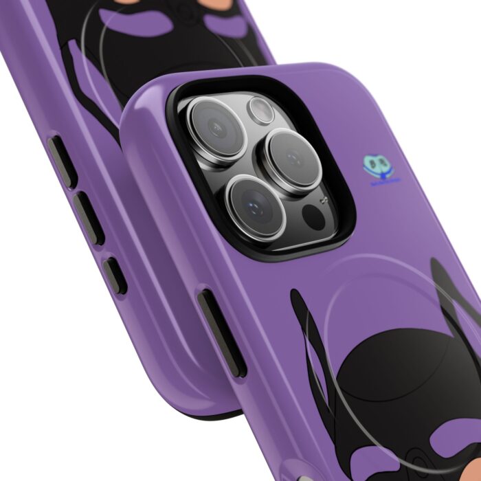 Tough Magnetic iPhone Cases - Pup Mask (Purple) - Image 26