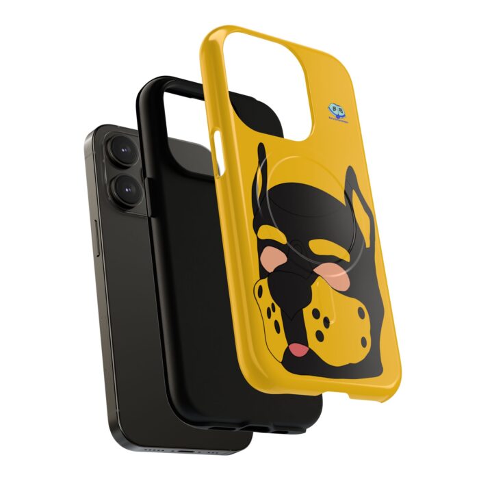 Tough Magnetic iPhone Cases - Pup Mask (Yellow) - Image 18
